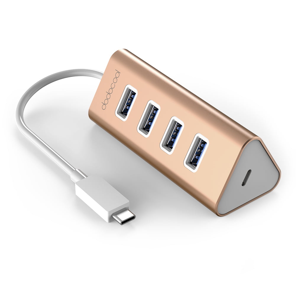 USB C HUB Type-C Adapter 4x USB 3.0 Ports Charging Data for Macbook Pro & More 