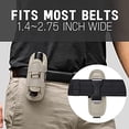 thumbnail image 3 of TH1 Tactical Flashlight Holster Duty Belt Pouch Open-end Stretchable Rotatable clip 360 Degree Holder for Police Military Security Belt, 3 of 4