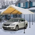 thumbnail image 4 of Caravan Canopy Mega Domain Waterproof Steel Frame Carport, 10 x 20 Feet, Tan, 4 of 9