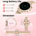 thumbnail image 3 of Smart Watch For Women (Make/Answer Calls) AI Voice Control Activity Fitness Tracker With Sleep Tracker Pedometer Digital Watch For Android And Iphones, 3 of 7