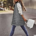 thumbnail image 6 of UJNDER Women's Winter Vest Thin and Light Down Gilet Quilted Jacket for Women Outdoor Coat Vest with Pockets Grey M, 6 of 6