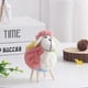thumbnail image 2 of Mini felt sheep figurine, wool felt lamb toy, blue., 2 of 5