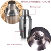 Vacu Vin Cocktail Set and Flask 4-Piece Bundle