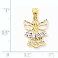 thumbnail image 2 of Beautiful 14K W/Rhodium BELIEVE Angel Pendant, 2 of 2
