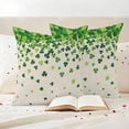 thumbnail image 3 of St. Patrick's Day Outdoor Waterproof Pillow Covers, Spring Lucky Shamrocks Leaves Retro Country Decorative Square Throw Pillowcase Sofa Cushion Sham for Patio/Couch/Chair, 24"x24" 2 Pack, 3 of 8