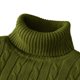 thumbnail image 3 of New Men's High Neck Sweater Solid Color Pullover Knitted Warm Casual Turtleneck Sweatwear Woolen Mens Winter Outdoor Tops, 3 of 5