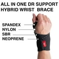 thumbnail image 3 of Dr. Support Hybrid Wrist Brace and Removable Splint for Wrist and Other Injuries 9.25 x 6.75 x 2.5, 3 of 9