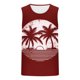 thumbnail image 2 of Hombres Moda Casual sin Mangas Impresión Suéter Cuello Redondo Tanque Deportivo, 2 of 4