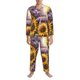 thumbnail image 3 of Fotbe Daisy Sunflower Lazy Cat Pijama de Hombre con Estampado de Manga Larga, Conjunto de 2 Piezas, Ropa de Dormir Suave y Cómoda con Bolsillos-Medium, 3 of 7