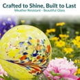 thumbnail image 3 of Sunnydaze Bright Summer Burst 10" Glass Outdoor Gazing Globe (2 Count), 3 of 10