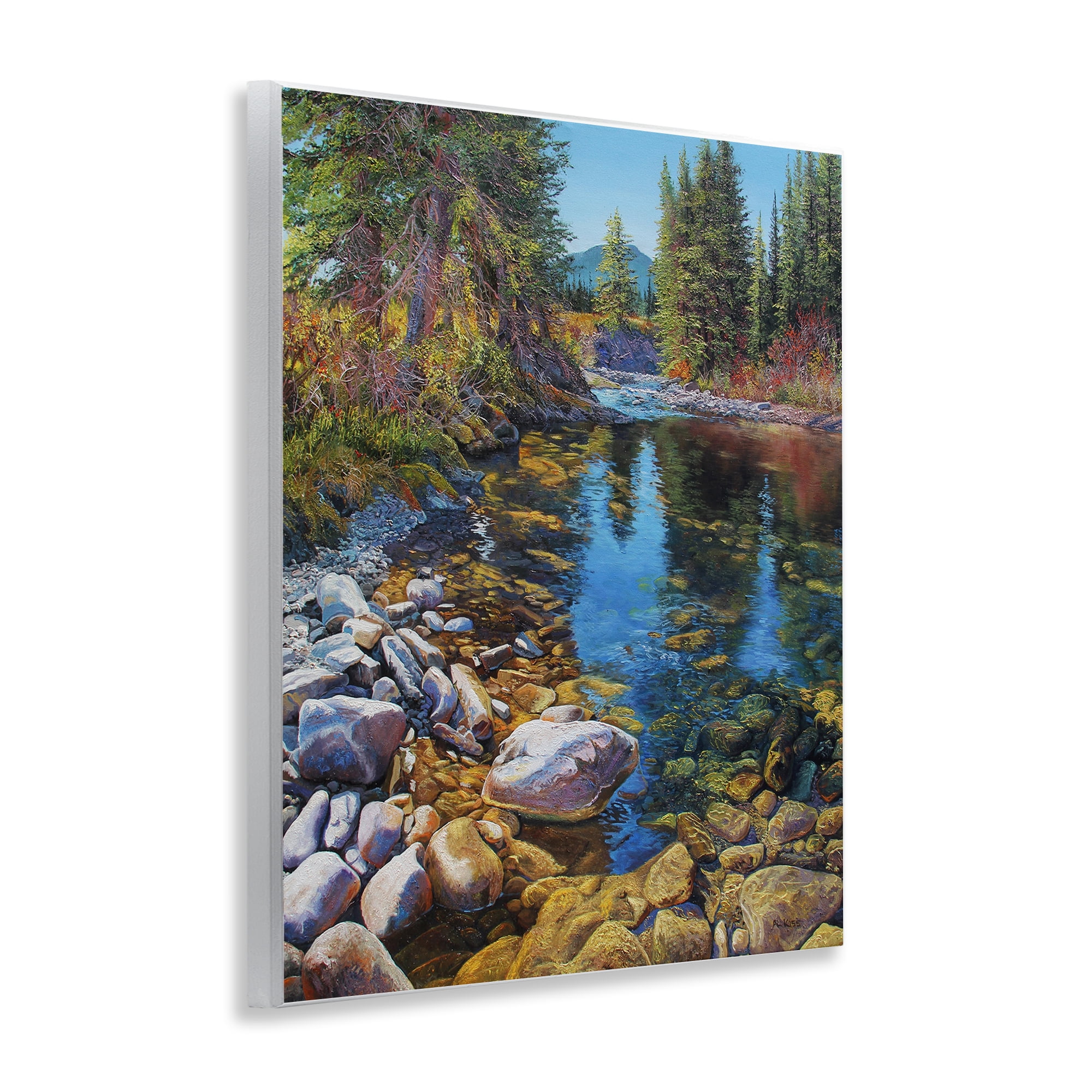 Stupell Industries Etherington Creek View Landscape & Nature Painting Unframed Art Print Wall Art, 11 x 14