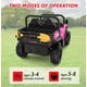 thumbnail image 3 of QinaQin Camión de volteo eléctrico infantil de 24V para 2 pasajeros, tracción 4WD, control remoto, caja basculante eléctrica, pala, luces LED y música, hasta 5 MPH, 3 of 8