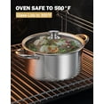 thumbnail image 3 of Multipots Cook N Home de acero inoxidable de 8 cuartos de galón con tapa, 3 of 4