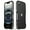 Black, variant on Aluminum Frame Metal Bumper Frame Slim Hard Case Cover for iPhone 16e, Metal Frame Armor Bumper, Raised Edge Protection for iPhone 16e, Navy