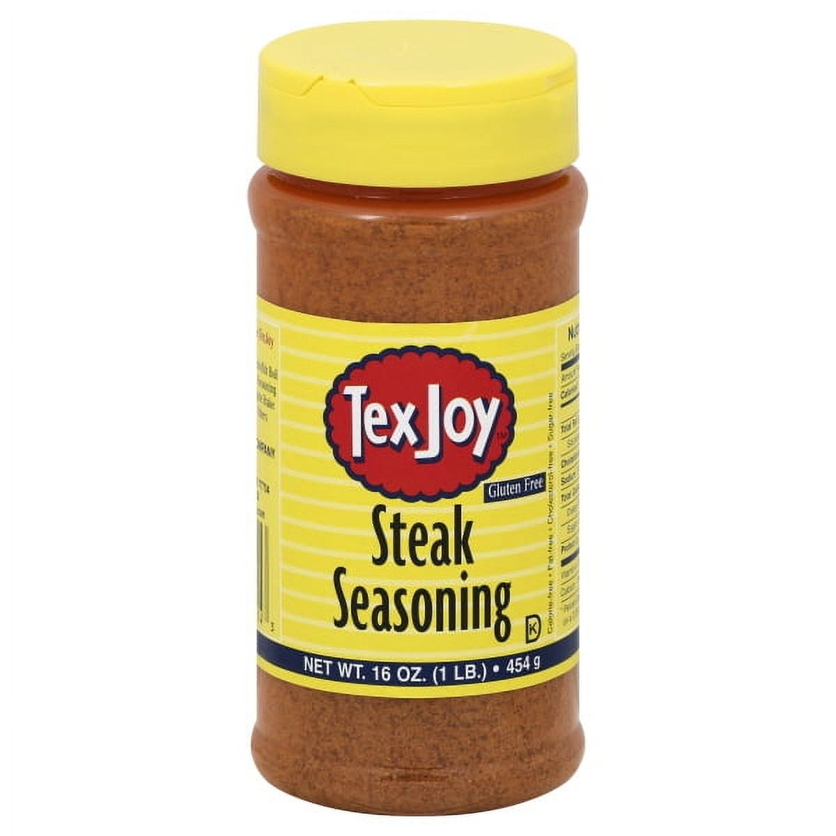 (3 pack) Texjoy Original Steak Seasoning 16 ozs