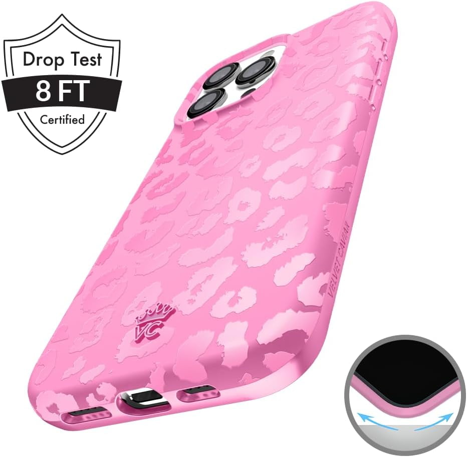 VELVET CAVIAR for iPhone 16 Pro Max Case - Compatible with MagSafe - Cute Protective Phone Cases for Women - Hot Pink Leopard