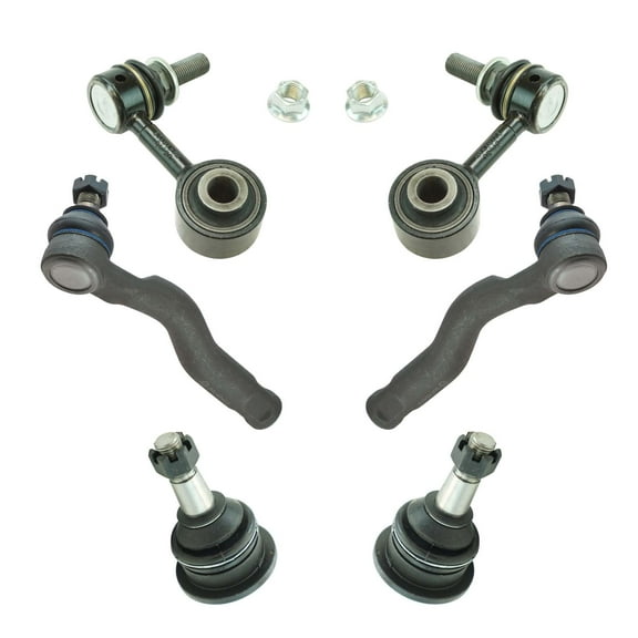 TRQ 6pc Steering Suspension Kit Ball Joints Outer Tie Rods Sway Bar End Links PSA30998 Fits select: 2007-2021 TOYOTA TUNDRA, 2008-2021 TOYOTA SEQUOIA