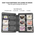 thumbnail image 3 of Étui de Cartes de Jeu 28 en 1, Boîte de Rangement à Cartouches avec Support Compatible avec Nintendo NEW 3DS / 3DS / DSi / DSi TG / DSi LL / DS / DS Lite, 3 of 9