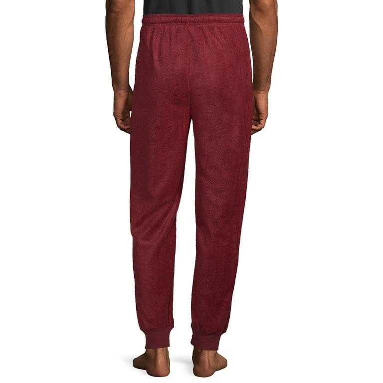 Ecko Unlimited Mens Cotton Minky Fleece Jogger Moisture Wicking Pajama Pant  100% Polyester Red, Medium