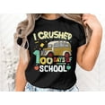 thumbnail image 2 of I Crushed 100 Days of School Bus Gift Idea Student Teacher T-Shirt Funny 100 Days of School Bus Fun Gift Presents Tshirt, 2 of 10