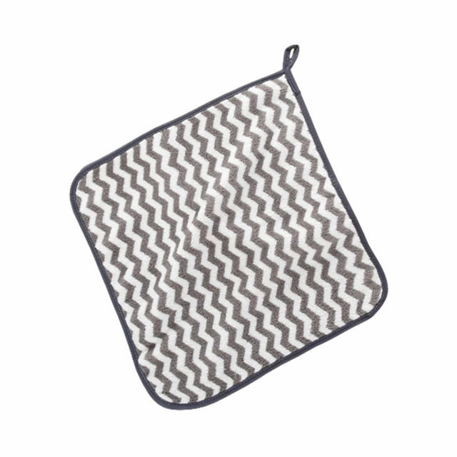 Leodye 1PCS Coral Velvet Towel Super Absorbent Soft Material Small Hand Towel for Daily Use -11.8*11.8IN