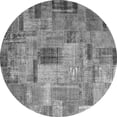 thumbnail image 1 of Ahgly Company Indoor Round Patchwork Gray Transitional Area Rugs, 7' Round, 1 of 1