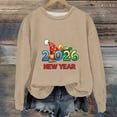 thumbnail image 2 of Lorytime Christmas Kids Sweatshirt for Winter Boy Girl Shirt Crew Neck Long Sleeve Tops Drop Shoulder Cute Pullover Brown, 2 of 3