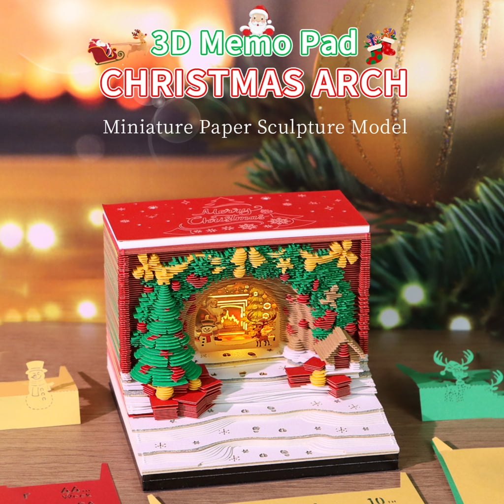 Zeiwohndc 2026 Holiday Themed Desktop Calendar Interactive 3D Art LED