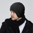 thumbnail image 1 of Gorro de punto de invierno con orejeras de lana cálidas a prueba de viento para deportes al aire libre gorro de ciclismo, 1 of 6