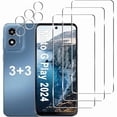 thumbnail image 1 of ccwonima [3+3 Pack] Moto G Play 2024 Screen Protector + Camera Lens Protector, 9H Tempered Glass, Anti Scratch, Easy Installation, Bubble Free, HD Screen Protector for Motorola Moto G Play 2024, 1 of 1