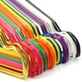 20 Mixed Color Coating 16inch Metal Wire 13 Gauge Pants Bar Coat