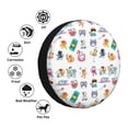 thumbnail image 4 of Susaid Hello Summer Cat Print Tire Covers,Waterproof Anti-UV Snow Sun Rain Tire Covers for RV,Truck, SUV, Trailer, Camper-17 inch, 4 of 6