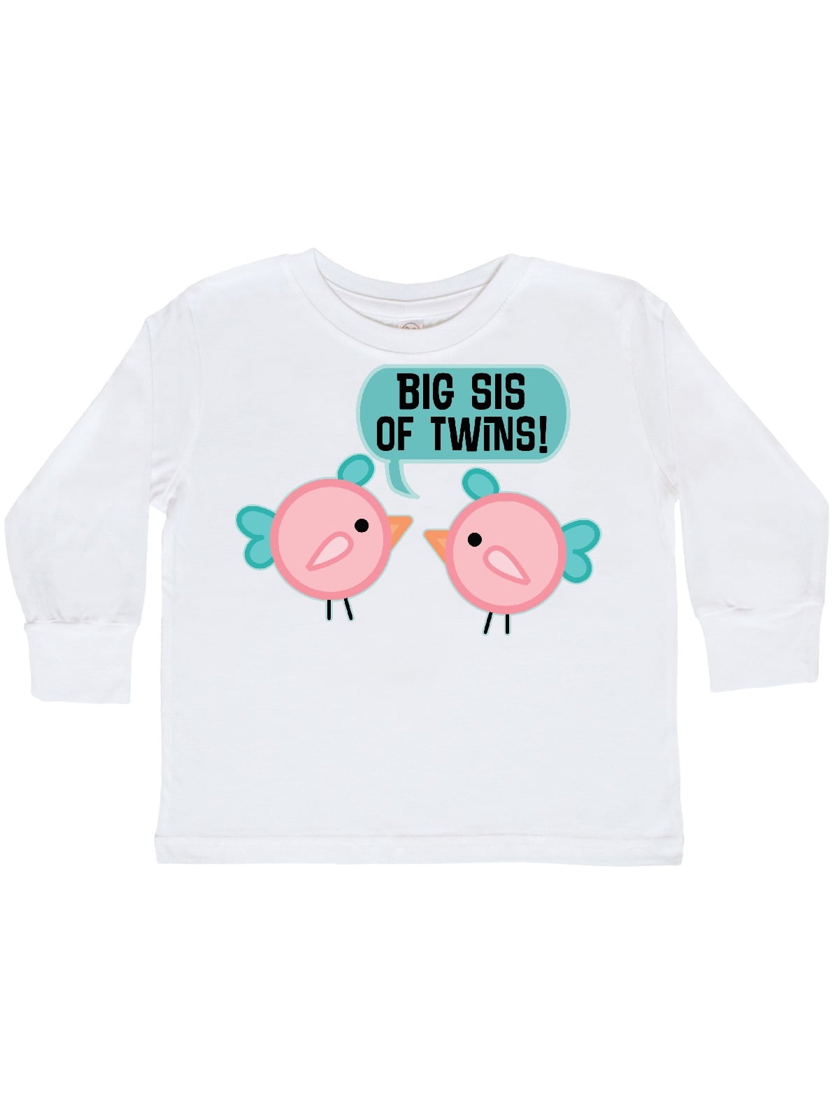 inktastic Big Sis of Twins Toddler T-Shirt
