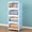 Blue, variant on 4 Tier Stackable Plastic Storage Bins with Lid and Wheels - 23 QT Closet Organizers and Storage, Foldable Storage Containers, Organization and Storage Boxes for Craft, Home, Pantry, Dorm,Blue