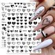 thumbnail image 1 of 6 Sheets Valentines Day Nail Art Stickers Decals Self Adhesive Red Heart Love Kiss Lip Rose Flower P, 1 of 5
