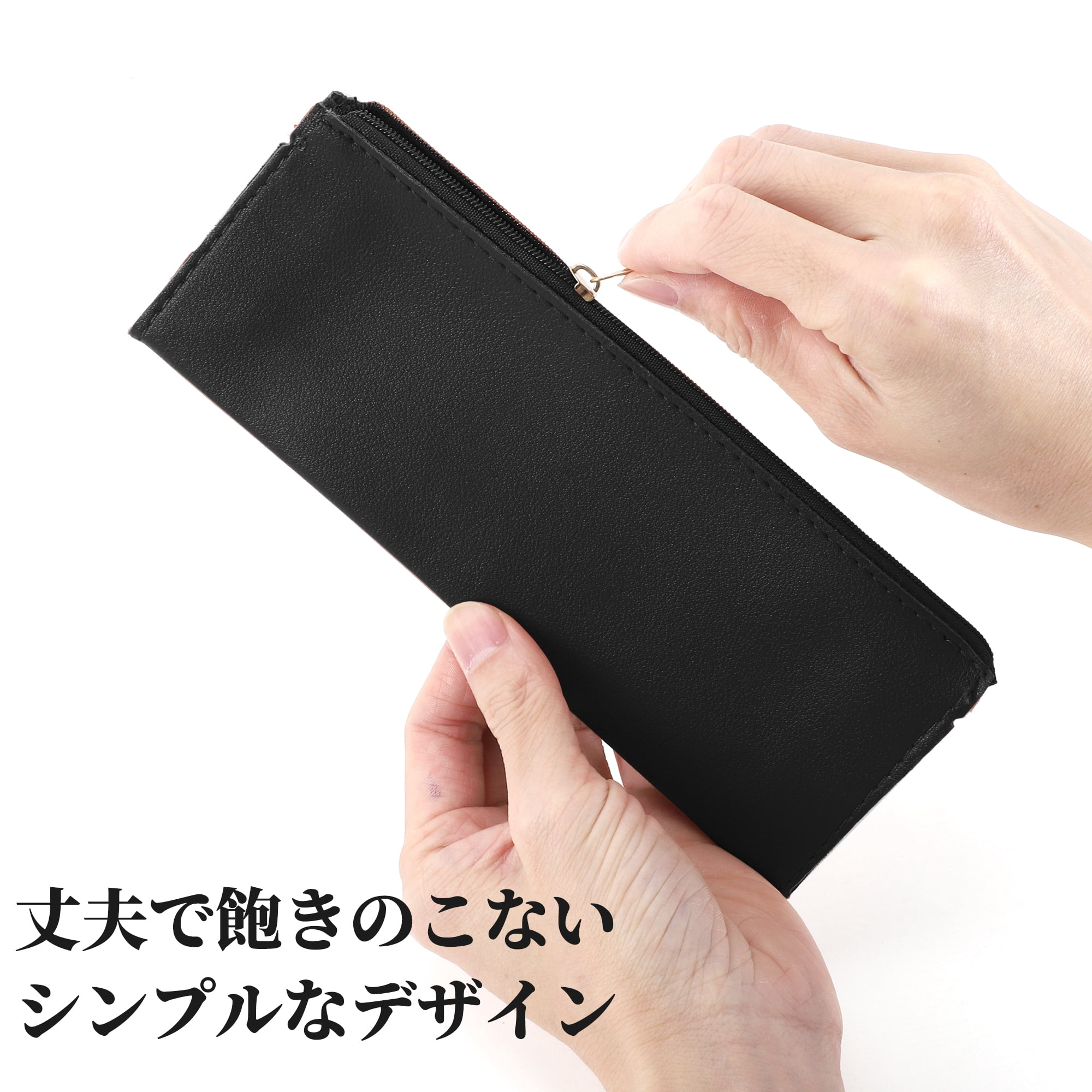 Unique Bargains Triangle Pencil Pouch Portable Stationery Bag Black