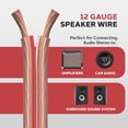 thumbnail image 2 of Cable de altavoz Pyle, calibre 12, 50 pies, cable de cobre en bobina para conectar audio estéreo a u, 2 of 7