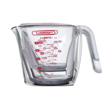 Farberware Professional Set of 2 Nesting Measuring Cups with Easy-Read Design, Clear