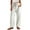 White, variant on CQONEPT Women Fleece Sweatpants Drawstring Elastic Waist Trousers Casual Baggy Wide Leg Jogger Pant with Pockets Black S