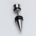 thumbnail image 2 of Mens Stainless Steel Earring Ear Stud Black  Plug Cool Fancy, 2 of 8
