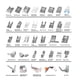 thumbnail image 2 of Juego De Prensatelas Para Máquina De Coser, 36 Uds., Accesorios De Repuesto Para Pie Dobladillo Para Brother Singer Cateissary  HA021433-00, 2 of 6