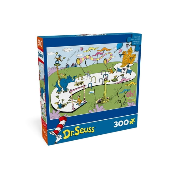 Ceaco Dr. Suess Oh, the Places You'll Go 300-Piece Interlocking Jigsaw Puzzle for Adults Ages 14 