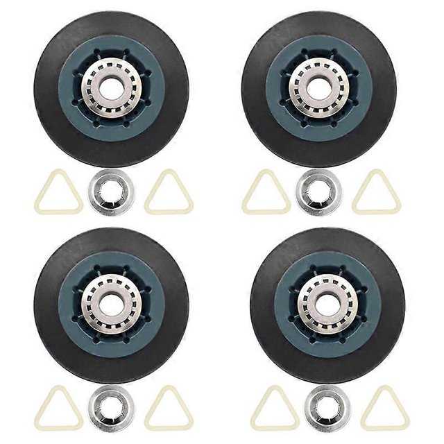 4Pack W10314173 Dryer D Roller Replacement for Dryer Compatible with WPW10314173 Roller D Supp