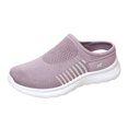 thumbnail image 5 of Rokment Womens Orthopedic Clogs Backless Walking Slides Sandals Lightweight Comfortable Mesh Athletic Nursing Driving Arch Support Mules Slip on Casual Sneakers Summer Fall Light Purple Size 8, 5 of 5