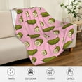 thumbnail image 4 of Dill Pickles Blanket Pickle Gifts for Women Girls Boys 50"X 40", Soft Flannel Cozy Warm Lap Throw Blanket for Kids Adults, Funny Pickle Blanket Quilt for Pickle Lovers Couch Bed, 4 of 4