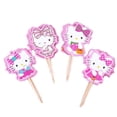 thumbnail image 2 of Decoración Para tarta de Hello Kitty de 24 piezas, decoración para tarta de dibujos animados, Fiesta infantil, Kawaii, Anime, Sanrio, inserto para tarta, regalo para niños, 2 of 4