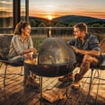 thumbnail image 5 of ModFusion 36" Heavy-Duty Steel Fire Pit Lid with Handle, Round Snuffer Cover, Weather-Resistant, Black, 5 of 8