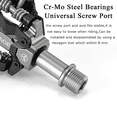 thumbnail image 7 of SPD Pedal Mountain Bike Pedals 3 Sealed Bearing 9/16" CNC Machined Cr-Mo Axle Bicycle MTB Pedals, 7 of 7