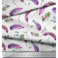 thumbnail image 2 of Soimoi Georgette Viscose Fabric Flowers & Feather Print Sewing Fabric Yard 42 Inch Wide, 2 of 3