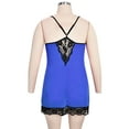 thumbnail image 7 of JustVH Plus Size Women Strappy Lace Lingerie Patchwork Babydoll Nightdress Nightwear, 7 of 7